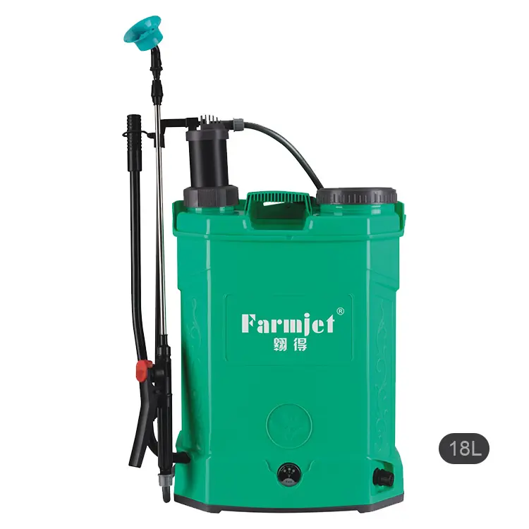 Farmjet 12V 16/20Lバッテリー式パワーポンプ果樹園肥料ツリープラントアトマイザー2in1バックパック電気噴霧器