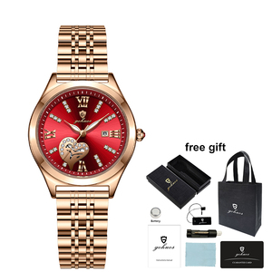Gohuos 7816 Nuevo <span class=keywords><strong>Reloj</strong></span> de Pulsera de Lujo para Mujer, Resistente al Agua, <span class=keywords><strong>Reloj</strong></span> de Cuarzo Original para Damas, con Caja y Bolsa - Product Image 6