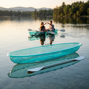 Kayak Transparente <span class=keywords><strong>de</strong></span> PC Cian <span class=keywords><strong>de</strong></span> 3m, Canoa Transparente para 2 Personas, Bote Romántico para Parejas, Venta al por Mayor para Agencias <span class=keywords><strong>de</strong></span> Viajes y Resorts - Product Image 2