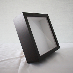 Échantillon gratuit Cadre de boîte à ombre de 8x8 6 cm de profondeur de couleur blanche avec <span class=keywords><strong>verre</strong></span> - Product Image 3