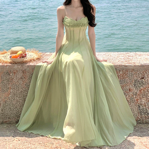 Chic Styles and Comfort in green beach dress for Trendy Women