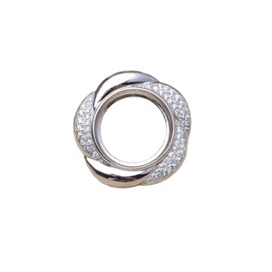 Ensemble de pendentif en coquille de cheval en argent S925 et porte-boucles d'oreilles en forme de rose, accessoire de bricolage JG6093 13,6-13,8 mm, trouvailles de bijoux - Product Image 5