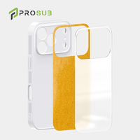 Coques de téléphone vierges personnalisables en TPU et verre 2D pour sublimation Prosub en gros pour iPhone 17 16 15 Pro Max Plus