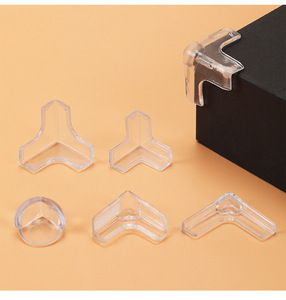 Couvre-coins triangulaires transparents autocollants pour meubles, protection décorative pour la décoration des meubles de maison et de jardin - Product Image 3