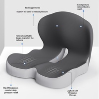 Coussin de siège et dossier monobloc en mousse à mémoire de forme pour étudiants, chaise de bureau, voiture, soutien lombaire, coussin de fessier personnalisable, couleur unie