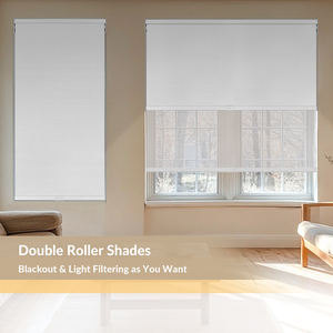Zhenपिन दोहरी रोलर रंग, कॉर्डलेस डबल विंडो शेड्स ब्लैकआउट और लाइट फाइटरिंग रंग, दिन और रात रोलर अंधा - Product Image 4