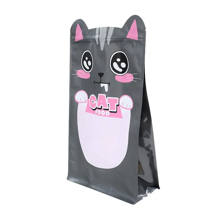 Printed aluminum foil dog cat food packaging bag pet snack package pouch bags feeding bag