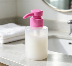 Échantillon Gratuit Pompe Distributrice de Lotion PP 4cc 30/415 Rose à Verrouillage Haut-Bas, Pompe à Vis Écologique et Durable pour Bouteilles Cosmétiques, Shampoing et Savon - Product Image 4