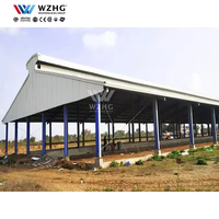 Estructura de Acero Galvanizado Prefabricada para Control Ambiental Industrial, Gallinero para Aves de Corral, Gallinero para Gallinas Ponedoras, Gallinero para Pollos de Engorde, Gallinero para Producción de Carne