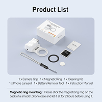 Poignée de Support Téléphone Portable TELESIN en Alliage d'Aluminium avec Fixation Magnétique et Télécommande Sans Fil pour Cardan