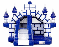 Château Gonflable Commercial Mini Chevalier avec Toboggan – Combo Amusant pour Enfants en PVC, Installation Facile, Certifié CE, Haute Qualité