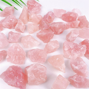 Cristalli Naturali Curativi, Ghiaia di Quarzo Rosa Lucidato, Pietra Grezza per Guarigione Spirituale - Product Image 1