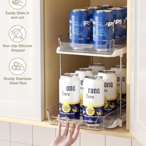 Meuble de rangement de salle de bain multifonctionnel à 2 niveaux avec tiroirs coulissants et séparateurs mobiles – Vente en gros - Product Image 2