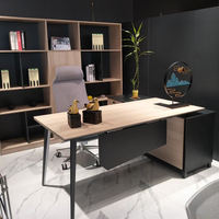 Bureau de direction convertible en L au design moderne, très demandé, pour bureau d'usine ou de secrétaire, en stock