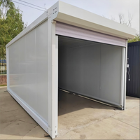 Maisons conteneurs modulaires en acier à design carré détachable et personnalisable, maison conteneur portable pour garage