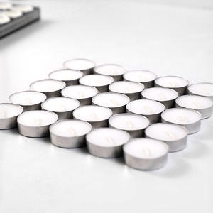 Bougies chauffe-plat blanches sans gouttes, lot de 10, fabriquées en Chine, pour décorations d'anniversaire et de mariage - Product Image 4