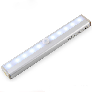 10 LED à piles <span class=keywords><strong>placard</strong></span> veilleuse sans fil PIR <span class=keywords><strong>détecteur</strong></span> de <span class=keywords><strong>mouvement</strong></span> <span class=keywords><strong>détecteur</strong></span> armoire lumières - Product Image 2