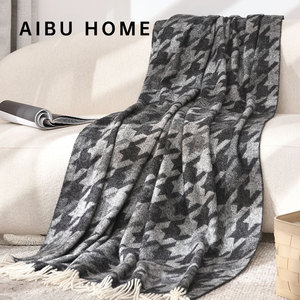 <span class=keywords><strong>Aibu</strong></span> ผ้าห่มคลุมเตียงขนแกะนิวซีแลนด์ผ้าห่มลายหมาสีเทาสำหรับ100% ใช้ในบ้านผ้าห่มขนแกะ140*200ซม. - Product Image 5
