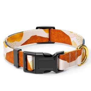 Lindo collar bohemio para mascotas Collar de perro mediano de tela personalizado ajustable - Product Image 1