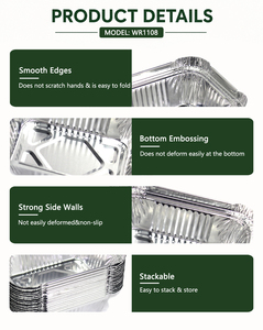 <span class=keywords><strong>Plat</strong></span> à <span class=keywords><strong>gratin</strong></span> en aluminium <span class=keywords><strong>jetable</strong></span> de 150 ml, résistant au four, pour portions individuelles et plats au four à usage domestique - Product Image 4