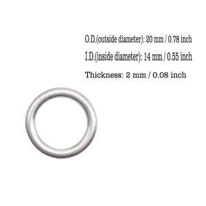 N0138157 07119963244 0313.27 N038156 Joint de bouchon de vidange d'huile moteur pour Jetta pour Passat Tiguan <span class=keywords><strong>Golf</strong></span> CC Rondelle de bouchon de carter - Product Image 2