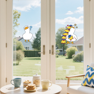 Nuevo <span class=keywords><strong>Adhesivo</strong></span> Animado de Pato para Ventana, Baño, Refrigerador, Sala de Estar, Vidrio, <span class=keywords><strong>Adhesivo</strong></span> de Electricidad Estática - Product Image 6