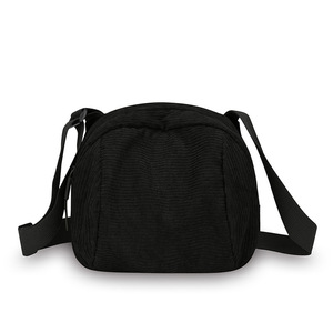 Corduroy Minimalist Crossbody Bag For Women Large Capacity Zipper Closure Portable Everyday Use Horizontal Square Shape - Product Image 5