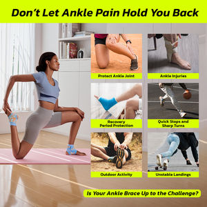 Estabilizador de Tobillo con Compresión 360 y Correa en Y, Transpirable, Ajuste Delgado, para Prevención de Lesiones Deportivas, Unisex, Protección Invernal - Product Image 5
