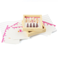 Grabber de carte pour ongles longs affichage de pointe pour carte de couleur carte nials personnalisée