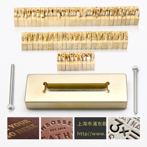 T-shaped Groove <b>Leather</b> Movable Letter and Number <b>Stamp</b> Set Brass Alphabet Mold Gold Foil Machine Custom Initial Logo - Product Image 4