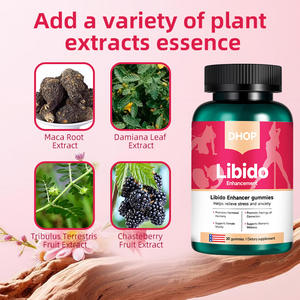 Gomitas para Aumentar la Libido de Marca Privada para Hombres y Mujeres, Equilibrio Hormonal con Saw Palmetto, Gomitas de Hierbas Naturales para Aumentar la Libido Femenina - Product Image 3