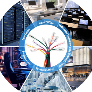 8 màu sắc đồng trần 10Gbps UTP <span class=keywords><strong>Ethernet</strong></span> cáp linh hoạt tốc độ cao cáp mạng Cat 6 Slim RJ45 vá cáp - Product Image 6