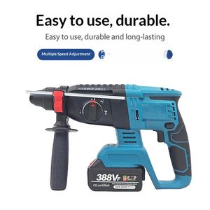 Martillo Perforador Rotatorio Eléctrico Industrial de Alta Potencia, Juego de Brocas para Concreto SDS de 28 mm de Diámetro, Motor sin Escobillas de 18 V, Portátil y Resistente - Product Image 2