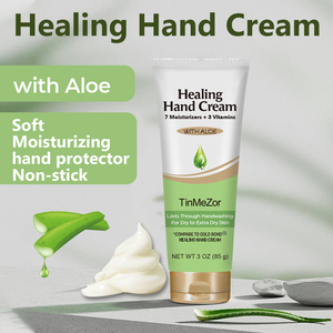 Crème pour les mains hydratante à la vitamine <span class=keywords><strong>E</strong></span>, à l'aloe vera et au beurre de karité, en tube, pour peaux sèches, vente en gros sous marque privé<span class=keywords><strong>e</strong></span> - Product Image 2