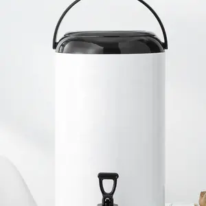 Milk Tea Container Stainless Steel Water Container With Tap Thermos 10 Liters milk tea dispenser