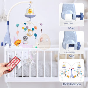 โมบายดนตรีหมุนได้สำหรับเด็กแรกเกิด 0-24 เดือน ของเล่นเขย่ามือรูปยูเอฟโอ ช่วยปลอบประโลมและเสริมพัฒนาการ - Product Image 6