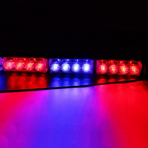 Barra de Luces Biaochi de 32 LED para Visera de Auto y Camión, Luz Estroboscópica para Parabrisas Interior y Tablero, 12V 24V, Luces de Advertencia de Emergencia Divididas - Product Image 4