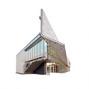 Panneau mural en aluminium moderne anodisé anti-corrosion pour revêtement extérieur de bâtiment, taille personnalisable - Product Image 1