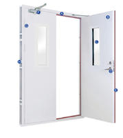 Portes coupe-feu certifiées hôpitaux pour villas Airbnb, portes en acier creux personnalisées, résistance au feu 30, 45, 90 minutes