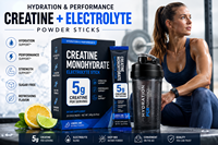 Sachets de créatine monohydrate 5g et électrolytes en poudre pour l'hydratation sportive et l'entraînement musculaire (OEM)