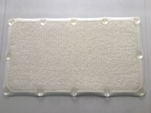 Solid Pattern Non-Slip PVC Loofah Bath Mat with 4 <strong>Suction</strong> Cups Household Item for <strong>Bathroom</strong> <strong>Accessory</strong> - Product Image 4
