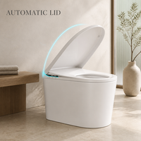 Toilette intelligente pour personnes handicapées, bidet électrique accessible avec siège chauffant, télécommande et chasse d'eau automatique, à sortie verticale allongée