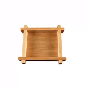 Bandeja cuadrada de madera para verduras, estilo japonés de bambú y madera, para restaurantes de hot pot, bandejas de servicio, color personalizable - Product Image 5