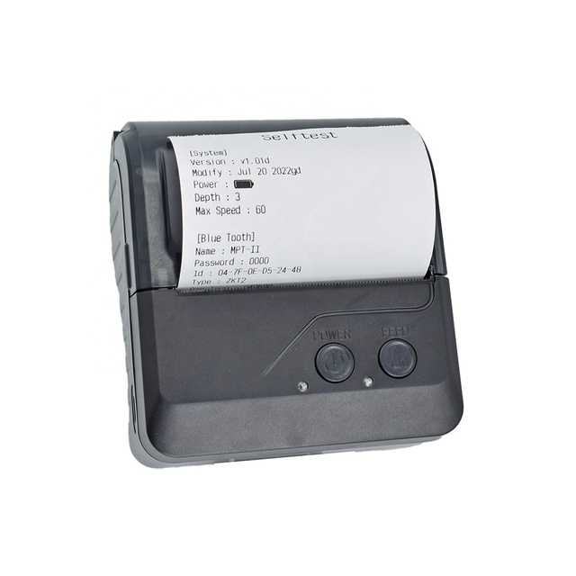 80mm Portable Printing Machine Thermal Printers  Printer Wireless Receipt Barcode Mobile Printer