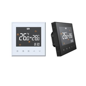 เทอร์โมสตัทควบคุมอุณหภูมิพื้นแบบสมาร์ท WiFi พร้อมหน้าจอ LCD สี สำหรับควบคุมอุณหภูมิหม้อต้มน้ำไฟฟ้า แก๊ส และระบบทำความร้อนภาย<span class=keywords><strong>ใน</strong></span>บ้าน - Product Image 2