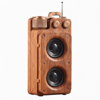 Mini radio stéréo portable rétro sans fil avec bouton de commande pour haut-parleur, idéal pour la maison, les soirées et les événements.