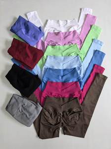 Yimo Leggings da Yoga <span class=keywords><strong>per</strong></span> Donna con Vita a V in 11 Colori, <span class=keywords><strong>Pantaloni</strong></span> da <span class=keywords><strong>Palestra</strong></span> Senza Cuciture alla Moda con Effetto Push-Up, <span class=keywords><strong>Pantaloni</strong></span> di Alta Qualità - Product Image 3