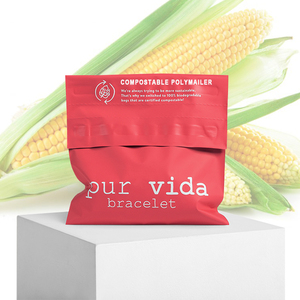 Eco friendly biodegradable compostable polymailer custom logo envelope package mailers free shipping plastic bags for clothing