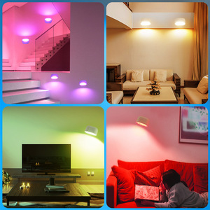 Télécommande tactile magnétique rotation à 360 degrés lampe murale lampe à changement de couleur chambre lampe de chevet trou mural charge USB gratuite - Product Image 6
