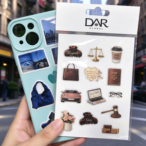 Custom Die Cut <b>Sticker</b> Printing 3D Epoxy Resin Dome Phone <b>Sticker</b> Clear UV Waterproof Kiss Cut <b>Sticker</b> <b>Sheet</b> Wholesale - Product Image 2